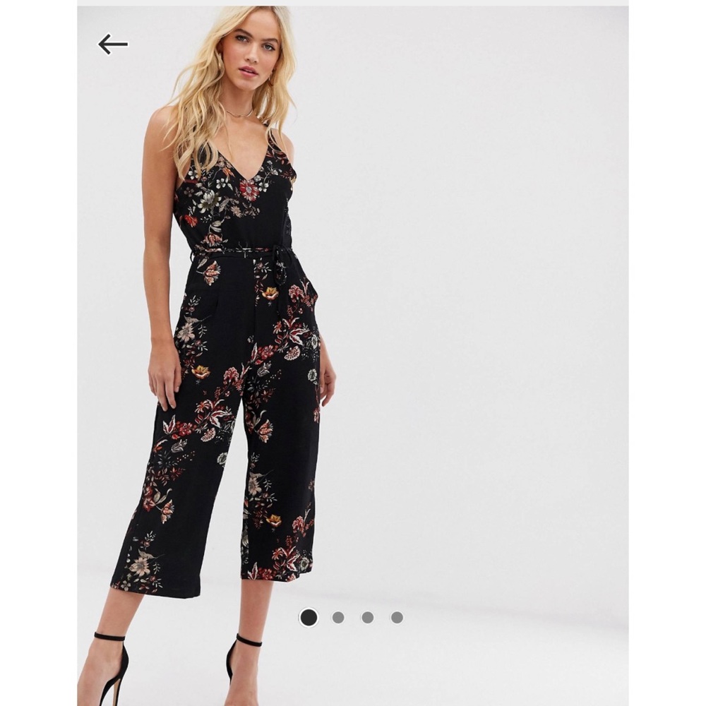 AX Paris floral culotte jumpsuit